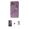 MARSİLYAN™- iPhone 12 Pro Max Kılıf Nova Işık Prime - Siyah Joko Magic 5D Cam + Neon Fosforlu Kamera Lens - SI