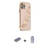 MARSİLYAN™- iPhone 12 Pro Max Kılıf Nova Işık Prime - Siyah Joko Magic 5D Cam + Renkli Kamera Lens Koruma Cam - TU