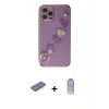 MARSİLYAN™- iPhone 12 Pro Max Kılıf Nova Işık Prime - Siyah Joko Magic 5D Cam + Renkli Kamera Lens Koruma Cam - MI