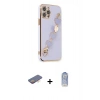 MARSİLYAN™- iPhone 12 Pro Max Kılıf Nova Işık Prime - Siyah Joko Magic 5D Cam + Renkli Kamera Lens Koruma Cam - TU