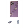 MARSİLYAN™- iPhone 12 Pro Max Kılıf Nova Işık Prime - Siyah Joko Magic 5D Cam + Renkli Kamera Lens Koruma Cam - TU