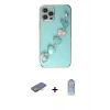 MARSİLYAN™- iPhone 12 Pro Max Kılıf Nova Işık Prime - Siyah Joko Magic 5D Cam + Renkli Kamera Lens Koruma Cam - TU