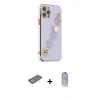 MARSİLYAN™- iPhone 12 Pro Max Kılıf Nova Işık Prime - Siyah Joko Magic 5D Cam + Renkli Kamera Lens Koruma Cam - SI
