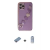MARSİLYAN™- iPhone 12 Pro Max Kılıf Nova Işık Prime - Siyah Joko Magic 5D Cam + Shine Kamera Lens Koruma Cam - PE