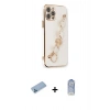 MARSİLYAN™- iPhone 12 Pro Max Kılıf Nova Işık Prime - Siyah Joko Magic 5D Cam + Shine Kamera Lens Koruma Cam - MI