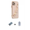 MARSİLYAN™- iPhone 12 Pro Max Kılıf Nova Işık Prime - Siyah Joko Magic 5D Cam + Shine Kamera Lens Koruma Cam - SH
