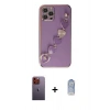 MARSİLYAN™- iPhone 12 Pro Max Kılıf Nova Işık Prime - Siyah Joko Magic 5D Cam + Neon Fosforlu Kamera Lens - TU