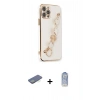 MARSİLYAN™- iPhone 12 Pro Max Kılıf Nova Işık Prime - Siyah Joko Magic 5D Cam + Renkli Kamera Lens Koruma Cam - YL