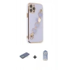 MARSİLYAN™- iPhone 12 Pro Max Kılıf Nova Işık Prime - Siyah Joko Magic 5D Cam + Renkli Kamera Lens Koruma Cam - YL