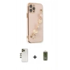 MARSİLYAN™- iPhone 12 Pro Max Kılıf Nova Işık Prime - Siyah Joko Magic 5D Hayalet Cam + Shine Kamera Lens - GD