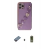 MARSİLYAN™- iPhone 12 Pro Max Kılıf Nova Işık Prime - Siyah Joko Magic 5D Hayalet Cam + Metal Kamera Lens Koruma Cam - KI