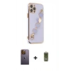 MARSİLYAN™- iPhone 12 Pro Max Kılıf Nova Işık Prime - Siyah Joko Magic 5D Hayalet Cam + Neon Fosforlu Kamera Lens - SI