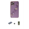 MARSİLYAN™- iPhone 12 Pro Max Kılıf Nova Işık Prime - Siyah Joko Magic 5D Hayalet Cam + Renkli Kamera Lens Koruma Cam - YL