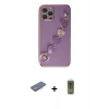 MARSİLYAN™- iPhone 12 Pro Max Kılıf Nova Işık Prime - Siyah Joko Magic 5D Hayalet Cam + Renkli Kamera Lens Koruma Cam - PE