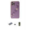 MARSİLYAN™- iPhone 12 Pro Max Kılıf Nova Işık Prime - Siyah Joko Magic 5D Hayalet Cam + Renkli Kamera Lens Koruma Cam - SI