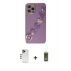 MARSİLYAN™- iPhone 12 Pro Max Kılıf Nova Işık Prime - Siyah Joko Magic 5D Hayalet Cam + Shine Kamera Lens - LT