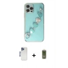 MARSİLYAN™- iPhone 12 Pro Max Kılıf Nova Işık Prime - Siyah Joko Magic 5D Hayalet Cam + Shine Kamera Lens - LT