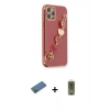 MARSİLYAN™- iPhone 12 Pro Max Kılıf Nova Işık Prime - Siyah Joko Magic 5D Hayalet Cam + Shine Kamera Lens Koruma Cam - GD