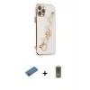 MARSİLYAN™- iPhone 12 Pro Max Kılıf Nova Işık Prime - Siyah Joko Magic 5D Hayalet Cam + Shine Kamera Lens Koruma Cam - GD