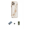 MARSİLYAN™- iPhone 12 Pro Max Kılıf Nova Işık Prime - Siyah Joko Magic 5D Hayalet Cam + Shine Kamera Lens Koruma Cam - SH