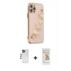 MARSİLYAN™- iPhone 12 Pro Max Kılıf Nova Işık Prime - Siyah Mat Seramik Nano Ekran Koruyucu + Shine Kamera Lens - LT