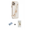 MARSİLYAN™- iPhone 12 Pro Max Kılıf Nova Işık Prime - Siyah Mat Seramik Nano Ekran Koruyucu + Shine Kamera Lens Koruma Cam - MI