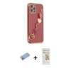 MARSİLYAN™- iPhone 12 Pro Max Kılıf Nova Işık Prime - Siyah Mat Seramik Nano Ekran Koruyucu + Shine Kamera Lens Koruma Cam - MI