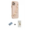 MARSİLYAN™- iPhone 12 Pro Max Kılıf Nova Işık Prime - Siyah Mat Seramik Nano Ekran Koruyucu + Shine Kamera Lens Koruma Cam - GS