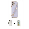 MARSİLYAN™- iPhone 12 Pro Max Kılıf Nova Işık Prime - Siyah Polymer Nano Ekran Koruyucu + Shine Kamera Lens - GD
