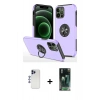 MARSİLYAN™- iPhone 12 Pro Max Kılıf Odak Form Prime - Şeffaf 360 Full Body Arka Koruyucu + Shine Kamera Lens - LT