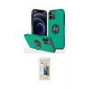 MARSİLYAN™- iPhone 12 Pro Max Kılıf Odak Form Prime - Siyah 6D Mat Seramik Hayalet Nano Ekran Koruyucu