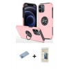 MARSİLYAN™- iPhone 12 Pro Max Kılıf Odak Form Prime - Siyah 6D Mat Seramik Hayalet Nano Ekran Koruyucu + Shine Kamera Lens Koruma Cam - MI