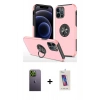 MARSİLYAN™- iPhone 12 Pro Max Kılıf Odak Form Prime - Siyah Joko 5D Cam + Neon Fosforlu Kamera Lens - YL