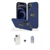 MARSİLYAN™- iPhone 12 Pro Max Kılıf Odak Form Prime - Siyah Joko Magic 5D Cam + Shine Kamera Lens - GD