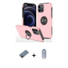 MARSİLYAN™- iPhone 12 Pro Max Kılıf Odak Form Prime - Siyah Joko Magic 5D Cam + Shine Kamera Lens Koruma Cam - SH