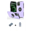 MARSİLYAN™- iPhone 12 Pro Max Kılıf Odak Form Prime - Siyah Joko Magic 5D Cam + Shine Kamera Lens Koruma Cam - SH