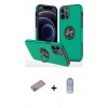 MARSİLYAN™- iPhone 12 Pro Max Kılıf Odak Form Prime - Siyah Joko Magic 5D Cam + Shine Kamera Lens Koruma Cam - SABE