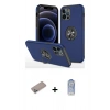 MARSİLYAN™- iPhone 12 Pro Max Kılıf Odak Form Prime - Siyah Joko Magic 5D Cam + Shine Kamera Lens Koruma Cam - SABE