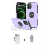 MARSİLYAN™- iPhone 12 Pro Max Kılıf Odak Form Prime - Siyah Joko Magic 5D Cam + Shine Kamera Lens - LT