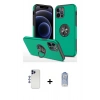 MARSİLYAN™- iPhone 12 Pro Max Kılıf Odak Form Prime - Siyah Joko Magic 5D Cam + Shine Kamera Lens - LT