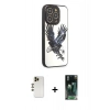 MARSİLYAN™- iPhone 12 Pro Max Kılıf Odak Klasik Serisi - Şeffaf 360 Full Body Arka Koruyucu + Shine Kamera Lens - GD