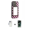 MARSİLYAN™- iPhone 12 Pro Max Kılıf Odak Klasik Serisi - Şeffaf 360 Full Body Arka Koruyucu + Lacivert Shine Kamera Lens