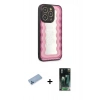 MARSİLYAN™- iPhone 12 Pro Max Kılıf Odak Klasik Serisi - Şeffaf 360 Full Body Arka Koruyucu + Shine Kamera Lens Koruma Cam - MI