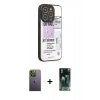 MARSİLYAN™- iPhone 12 Pro Max Kılıf Odak Klasik Serisi - Şeffaf 360 Full Body Arka Koruyucu + Neon Fosforlu Kamera Lens - YL