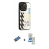 MARSİLYAN™- iPhone 12 Pro Max Kılıf Odak Klasik Serisi - Şeffaf Royal Nano Ekran Koruyucu + Shine Kamera Lens Koruma Cam - GD