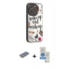 MARSİLYAN™- iPhone 12 Pro Max Kılıf Odak Klasik Serisi - Şeffaf Royal Nano Ekran Koruyucu + Renkli Kamera Lens Koruma Cam - SI