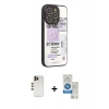 MARSİLYAN™- iPhone 12 Pro Max Kılıf Odak Klasik Serisi - Şeffaf Royal Nano Ekran Koruyucu + Shine Kamera Lens - GD