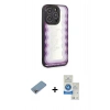 MARSİLYAN™- iPhone 12 Pro Max Kılıf Odak Klasik Serisi - Şeffaf Royal Nano Ekran Koruyucu + Shine Kamera Lens Koruma Cam - GI