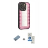 MARSİLYAN™- iPhone 12 Pro Max Kılıf Odak Klasik Serisi - Şeffaf Royal Nano Ekran Koruyucu + Shine Kamera Lens Koruma Cam - GI