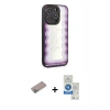 MARSİLYAN™- iPhone 12 Pro Max Kılıf Odak Klasik Serisi - Şeffaf Royal Nano Ekran Koruyucu + Shine Kamera Lens Koruma Cam - SABE